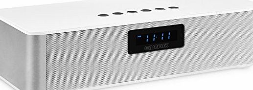 Caseflex Multi-Input Wireless Bluetooth Speaker [Powerful HD Sound] with FM Radio Alarm Clock Extra Long Playback With Built In Rechargeable Battery (USB, Micro SD and Aux Inputs) - Black